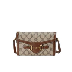 Gucci Horsebit 1955 mini bag Beige and ebony