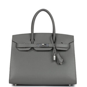 Hermes Birkin Sellier 30 Gris Meyer Madame Palladium Hardware
