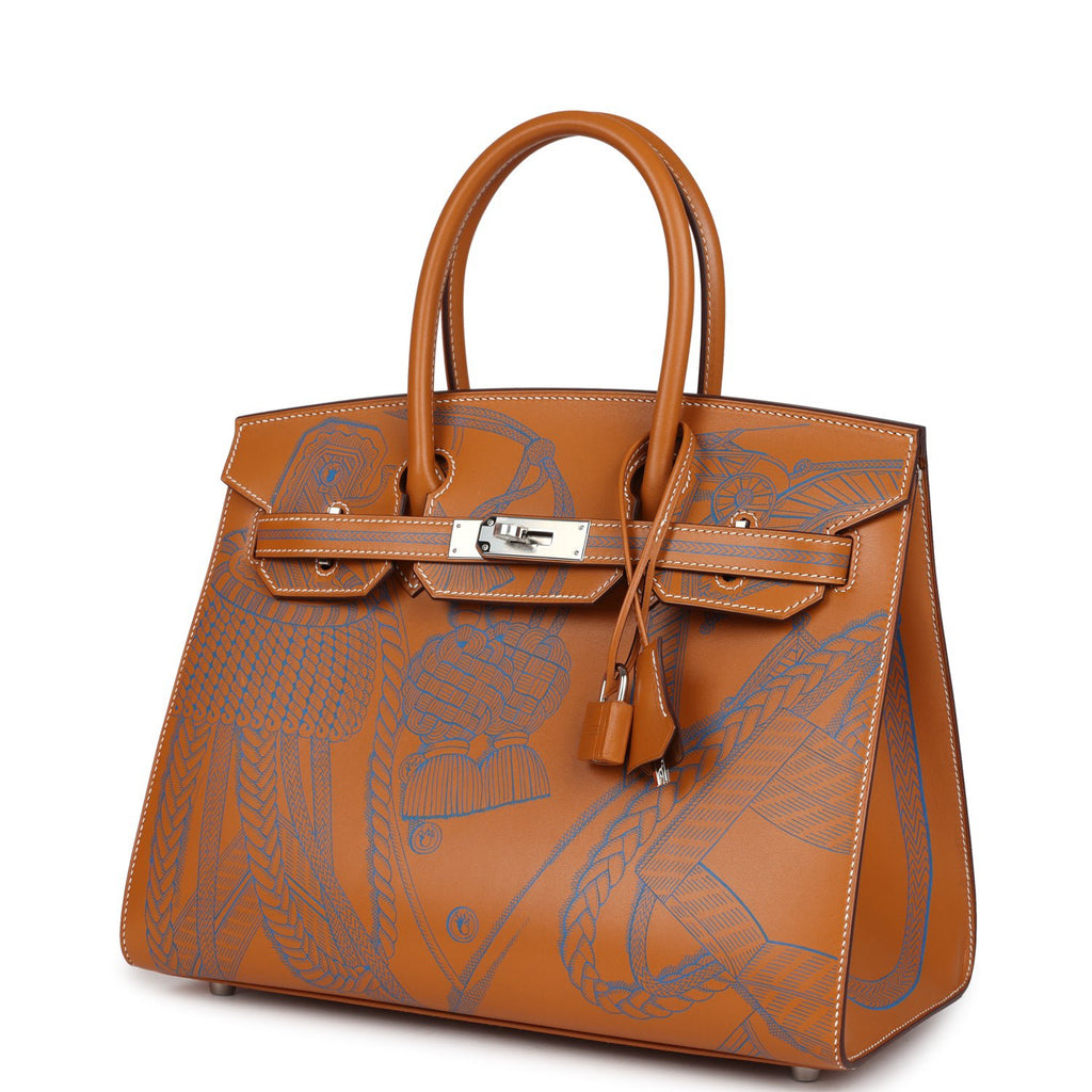 Hermes Birkin Sellier 30 "Zouaves Et Dragons" Naturel Sable Butler Palladium Hardware - Image 6