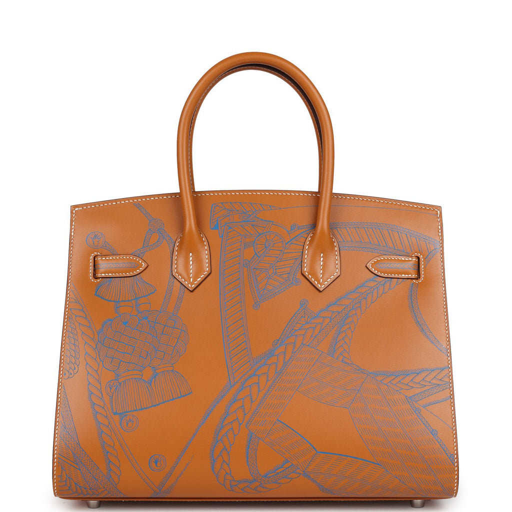Hermes Birkin Sellier 30 "Zouaves Et Dragons" Naturel Sable Butler Palladium Hardware - Image 5