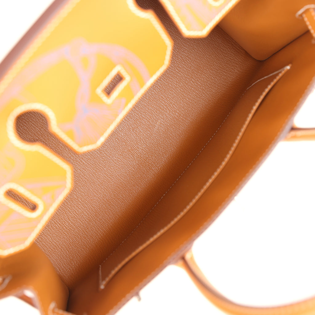 Hermes Birkin Sellier 30 "Zouaves Et Dragons" Naturel Sable Butler Palladium Hardware - Image 8