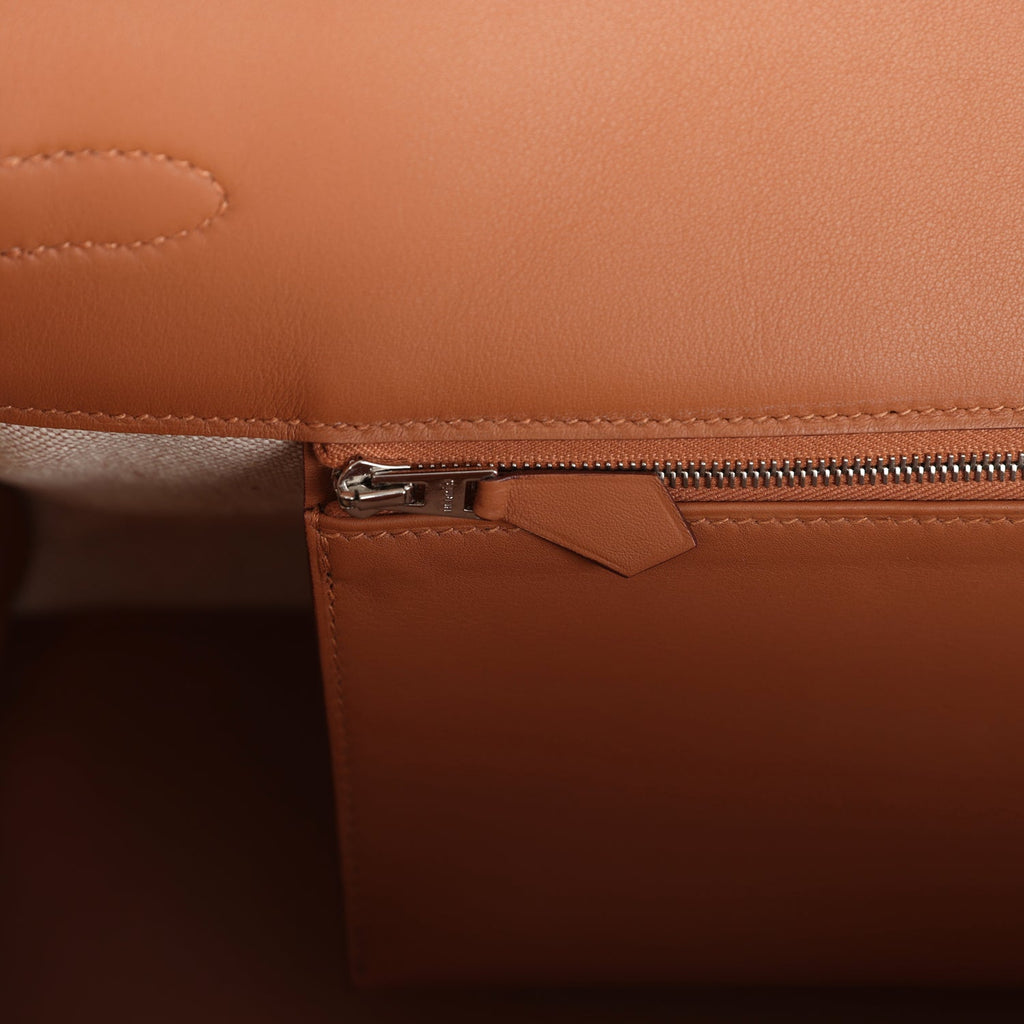 Hermes Shoulder Birkin Light 39 Multicolor Toile and Gold Swift Palladium Hardware - Image 10