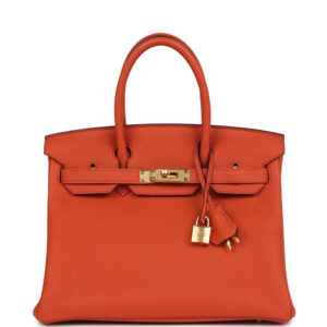 Hermes Birkin 30 Terre Battue Togo Gold Hardware