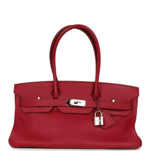 Vintage Hermes Shoulder Birkin 42 JPG Rubis Togo Palladium Hardware