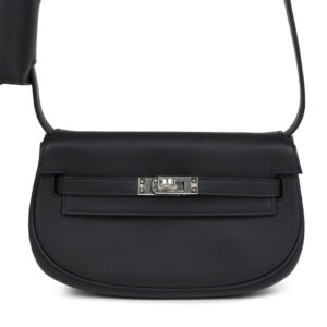 Hermes Kelly Moove Black Swift Palladium Hardware