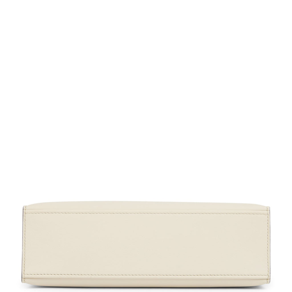 Hermes Special Order (HSS) Kelly Pochette Beton and Gris Meyer Swift Palladium Hardware - Image 7