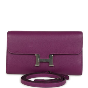 Hermes Constance Wallet To Go Anemone Epsom Palladium Hardware