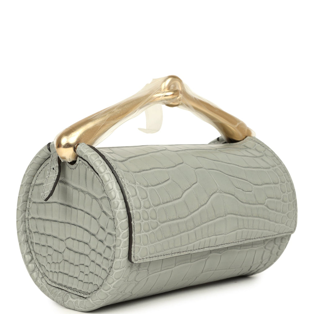 Hermes Maximors II Bag Gris Ciment Matte Alligator Permabrass Hardware - Image 3