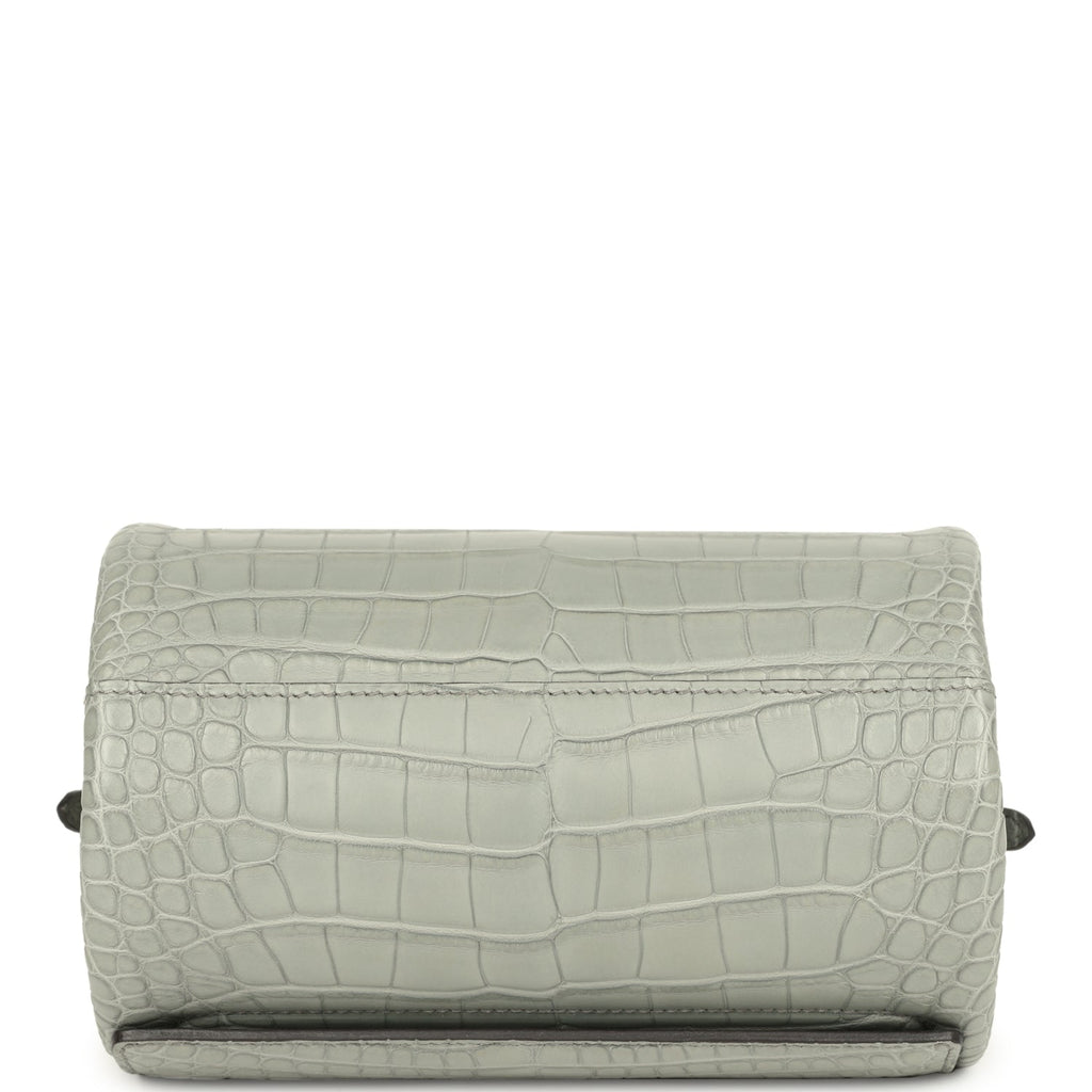 Hermes Maximors II Bag Gris Ciment Matte Alligator Permabrass Hardware - Image 7