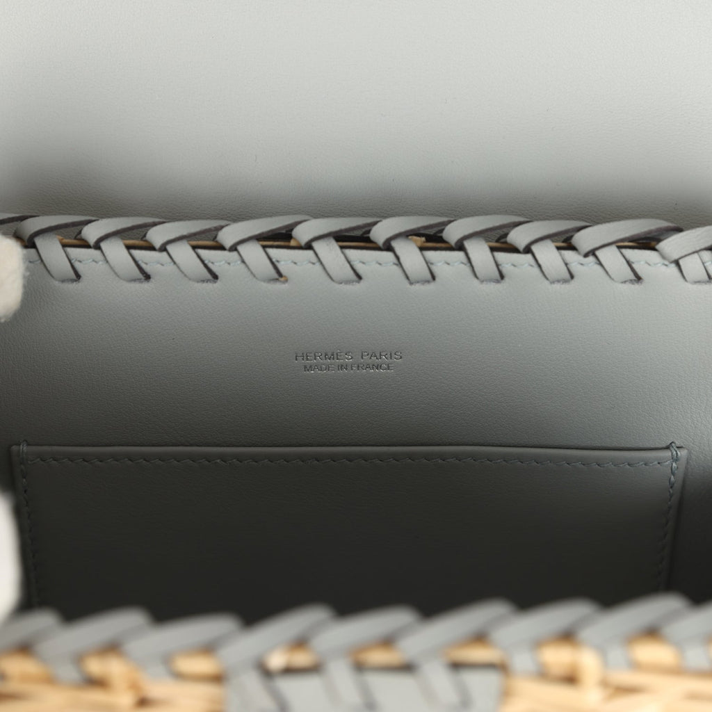 Hermes Mini Picnic Kelly 20 Bleu Glacier Swift Palladium Hardware - Image 8