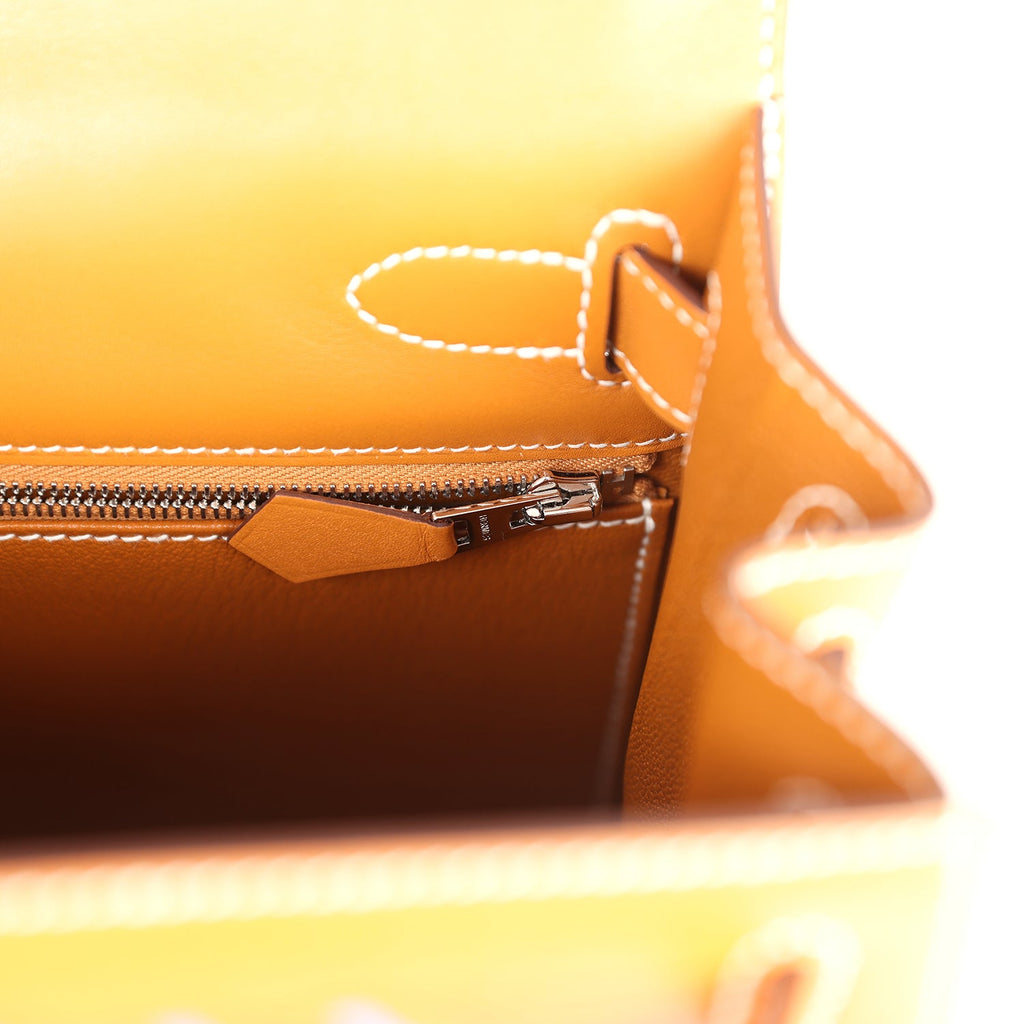 Hermes Kelly Sellier 28 "Painted Quadrige" Naturel Sable Butler Palladium Hardware - Image 10