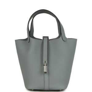 Hermes Picotin Lock 18 Gris Pantin Clemence Palladium Hardware