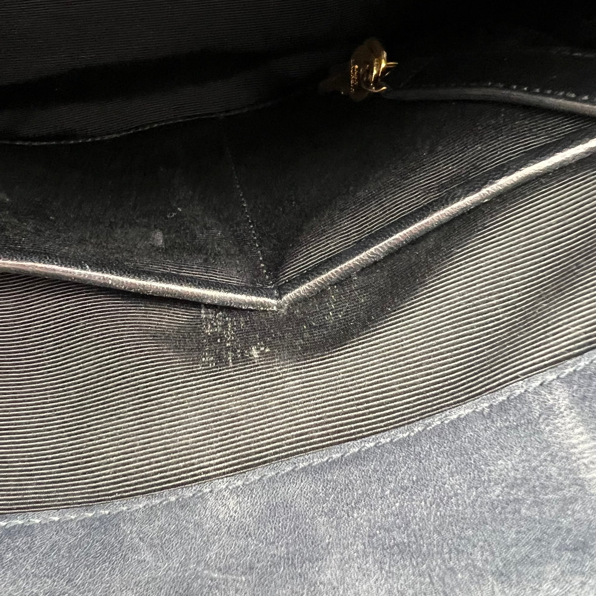 Moujik Top Handle Bag Blue in Calfskin, Gold hardware - Image 22