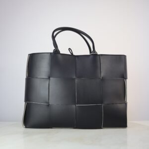 Bottega Veneta Black Large Arco Top Handle Tote Bag
