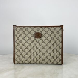Gucci Brown GG Interlocking Pouch