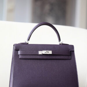 Kelly 28 Epsom Raisin(59) Palladium Hardware