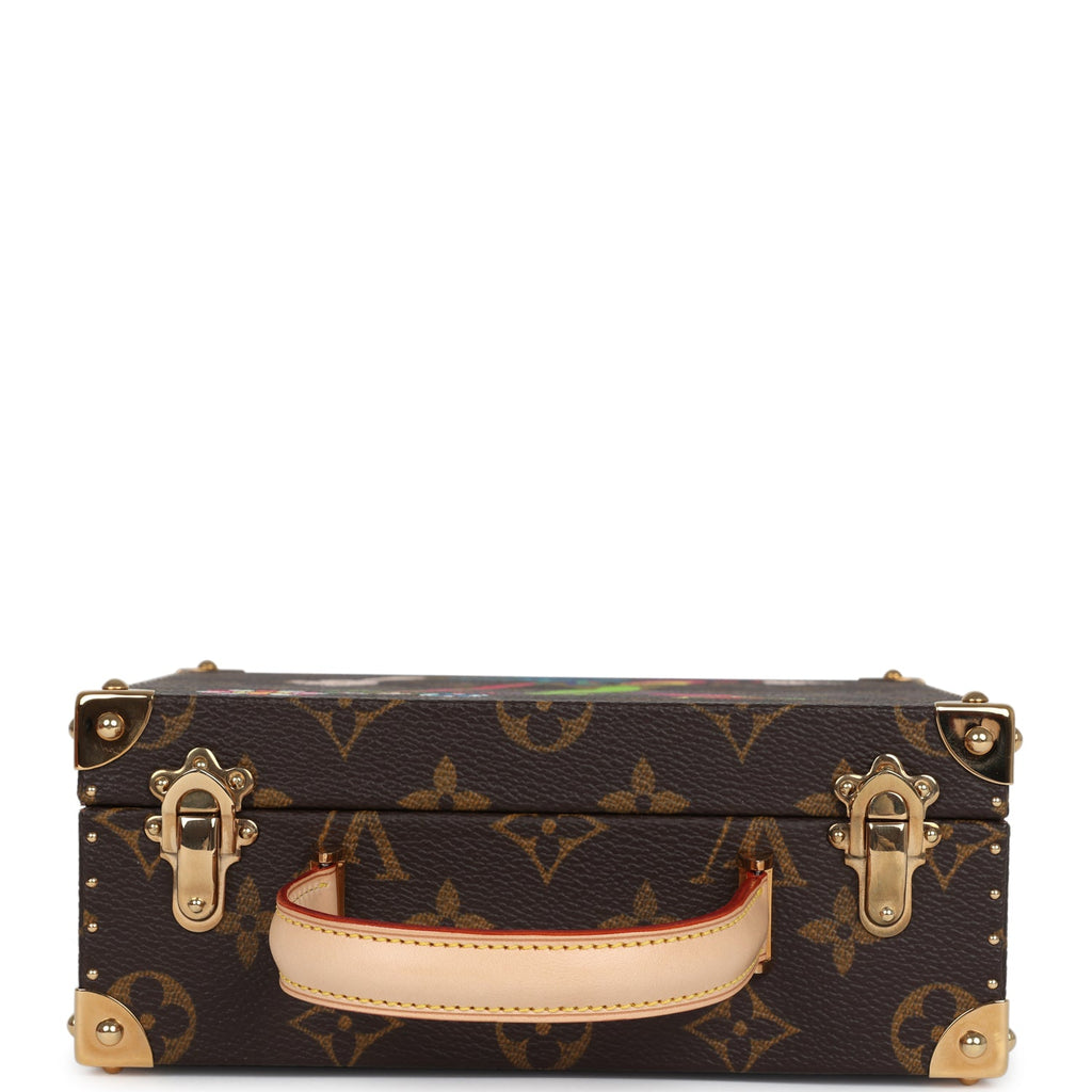 Vintage Louis Vuitton x Takashi Murakami Hands Jewelry Trunk Brown Multi Monogram Hands Brass Hardware - Image 7