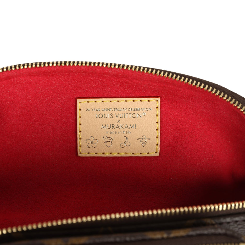 Louis Vuitton X Takashi Murakami Mini Bumbag Cherry Brown Monogram Gold Hardware - Image 9
