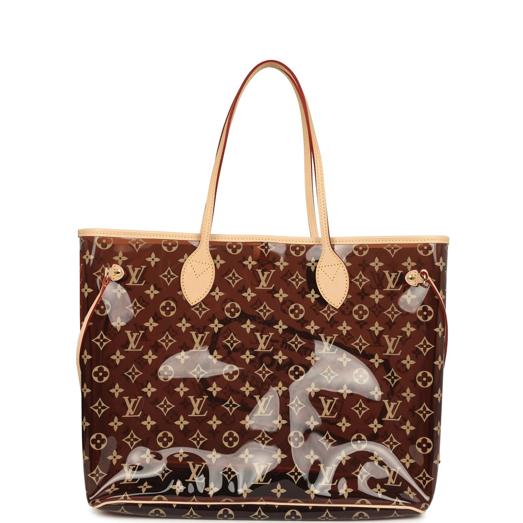 Louis Vuitton "Mykonos" Cities Neverfull GM Brown and Blue Monogram Vinyl Gold Hardware - Image 5