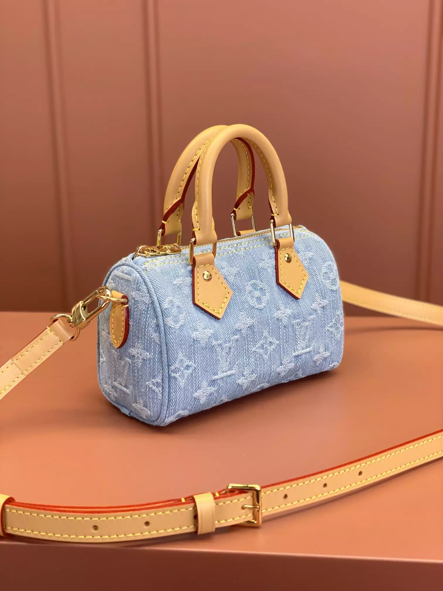 LV Nano Speedy Sky Denim Monogram Denim - Repbags.ru - Image 4