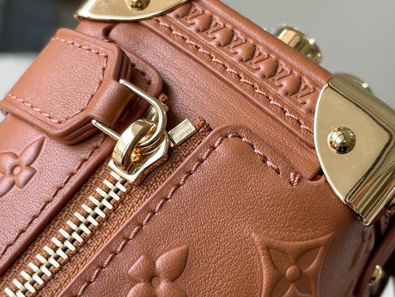 LV Side Trunk PM Tan Brown Calfskin Leather - Image 9