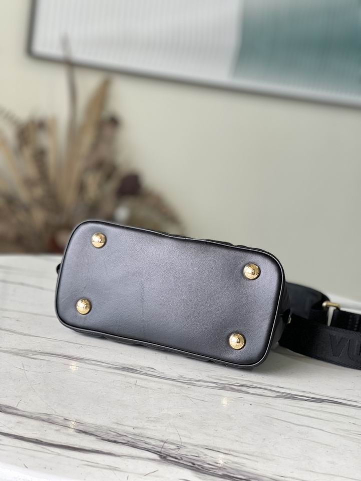 Louis Vuitton Alma BB Black Quilted embroidered smooth - Image 6