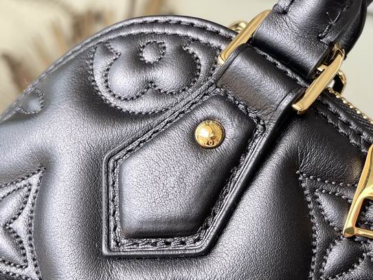 Louis Vuitton Alma BB Black Quilted embroidered smooth - Image 7