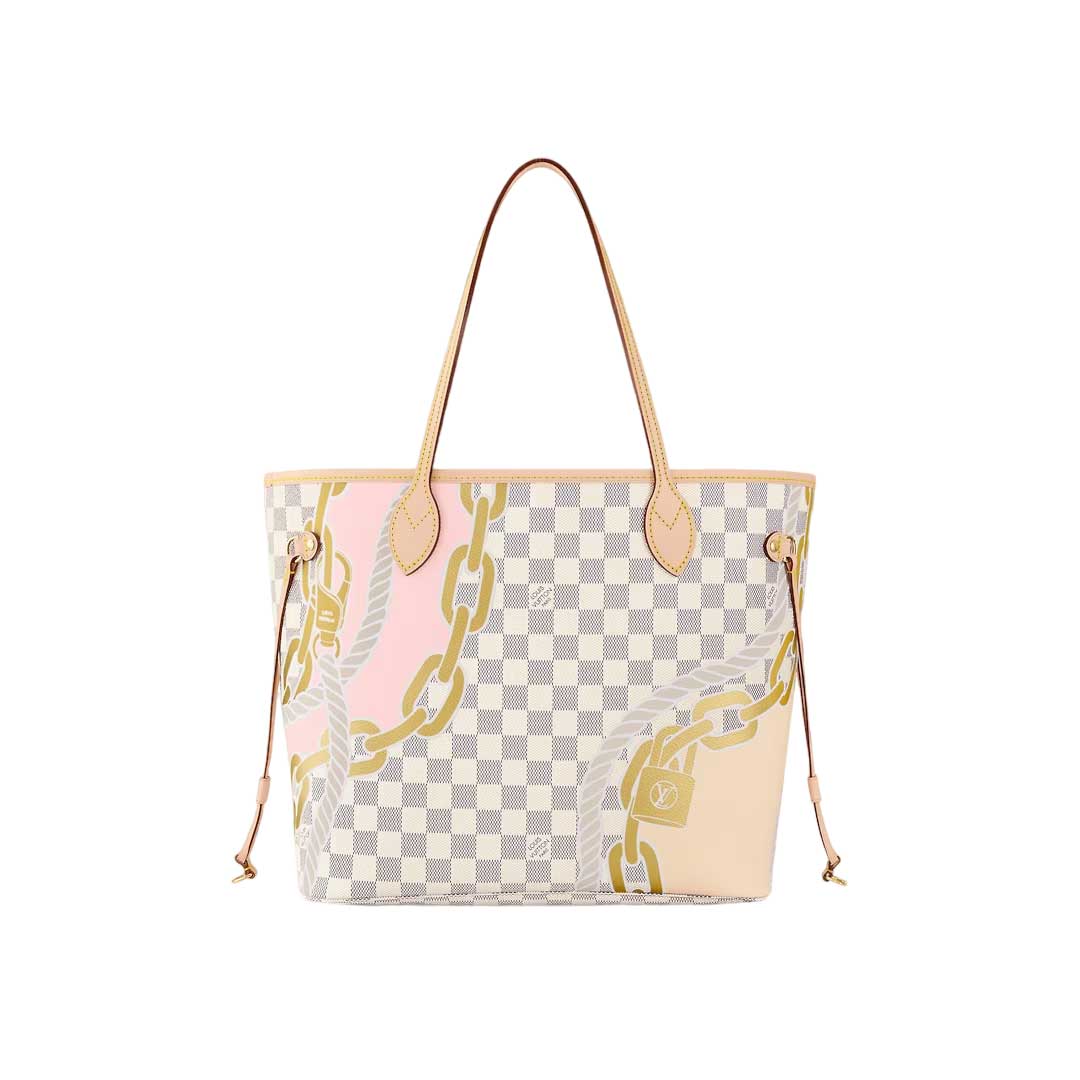 Louis Vuitton Neverfull MM Damier Azur Tote Bag