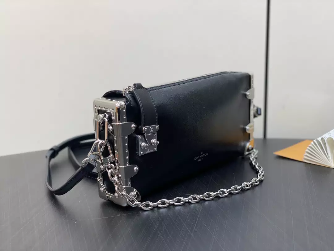 Louis Vuitton Slim Trunk Black Calf Leather Bag - Repbags.ru - Image 6