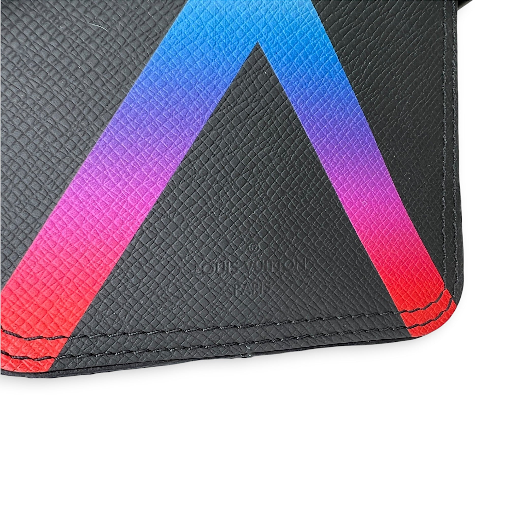 Danube Crossbody Bag Black in Taiga Leather , Lacquered Metal Hardware - Image 7