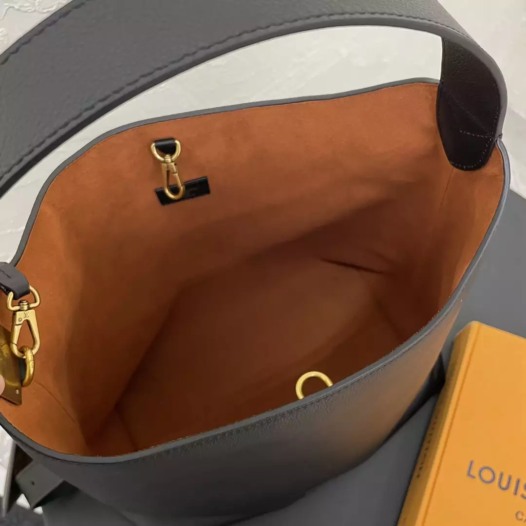 Low Key Hobo MM Black Grained Calfskin - Repbags.ru - Image 10