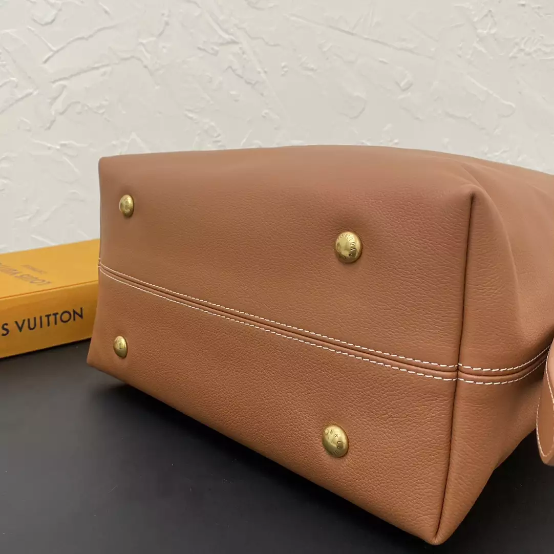 Low Key Hobo MM Cognac Brown Grained Calfskin - Repbags.ru - Image 6