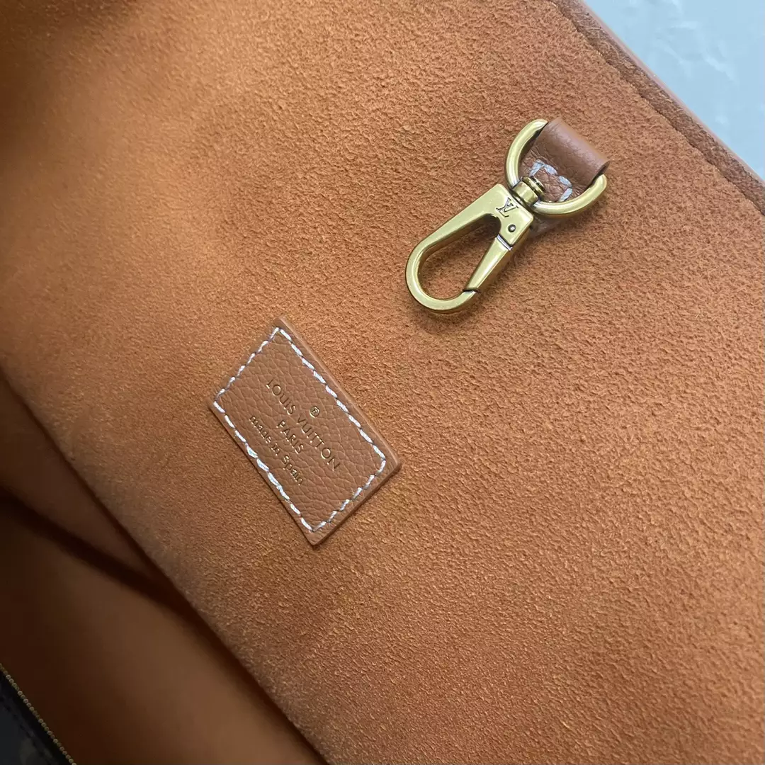 Low Key Hobo MM Cognac Brown Grained Calfskin - Repbags.ru - Image 10