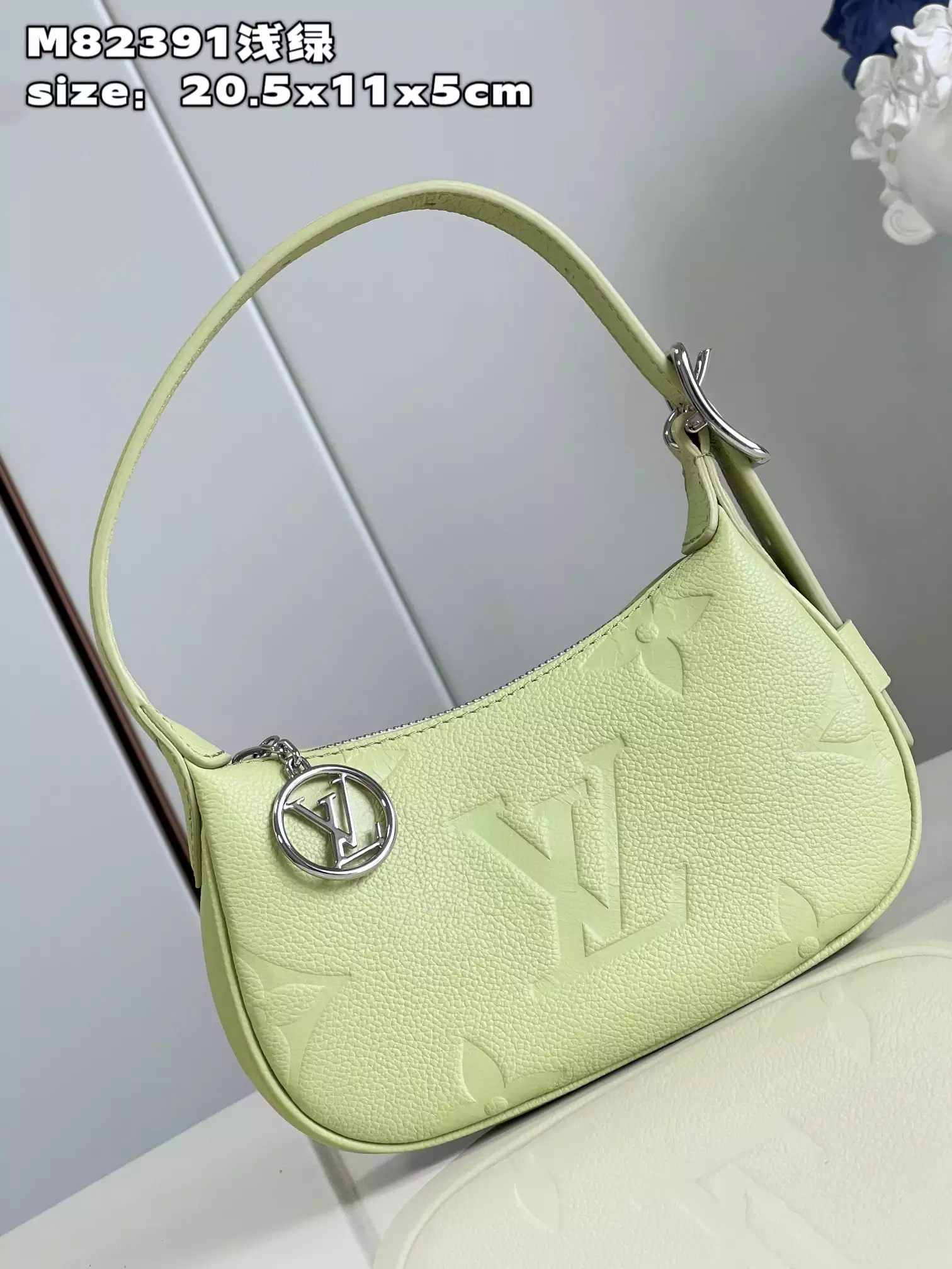 Mini Moon Monogram Empreinte Light Green Leather - Repbags.ru - Image 3