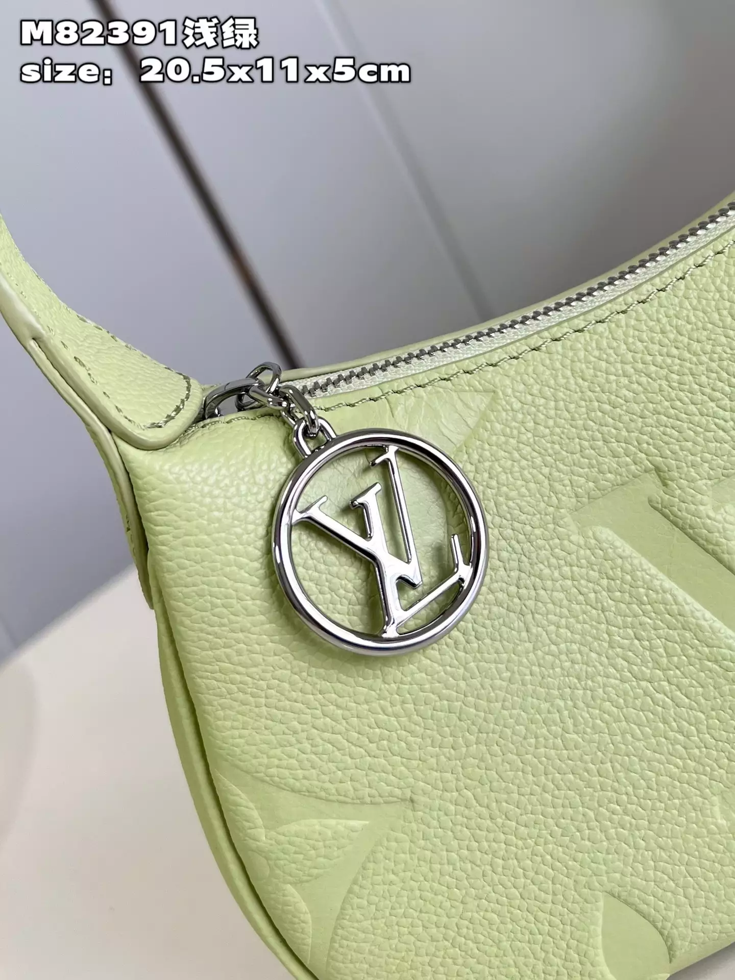 Mini Moon Monogram Empreinte Light Green Leather - Repbags.ru - Image 9