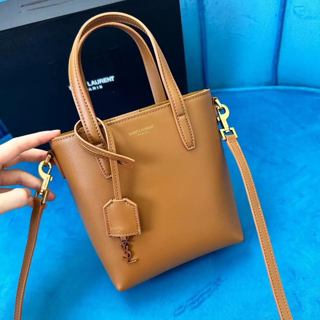 Mini Toy Shopping Saint Laurent in Box Leather - Repbags.ru - Image 4