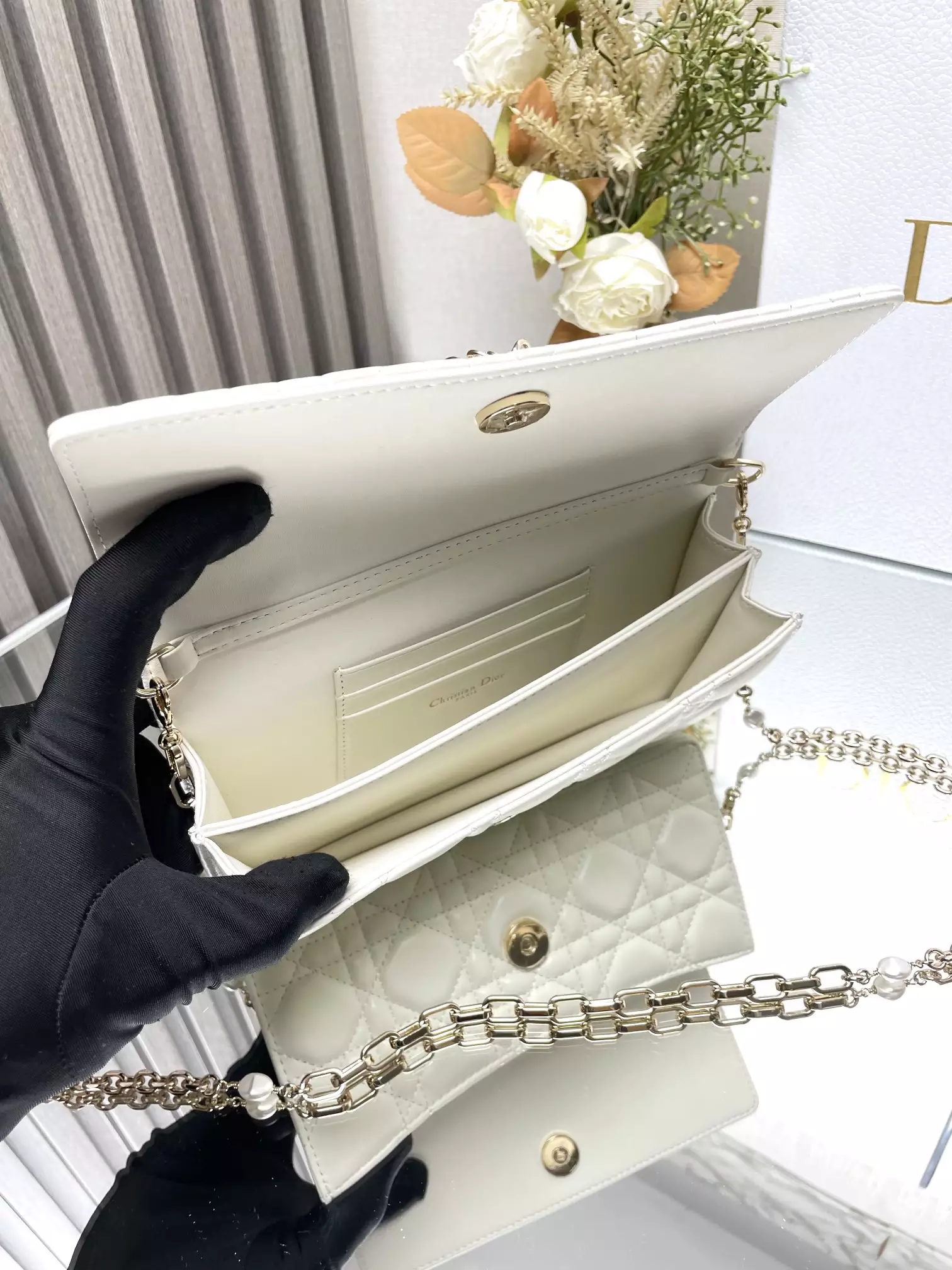 My Dior Mini Bag White Cannage Lambskin - Repbags.ru - Image 10