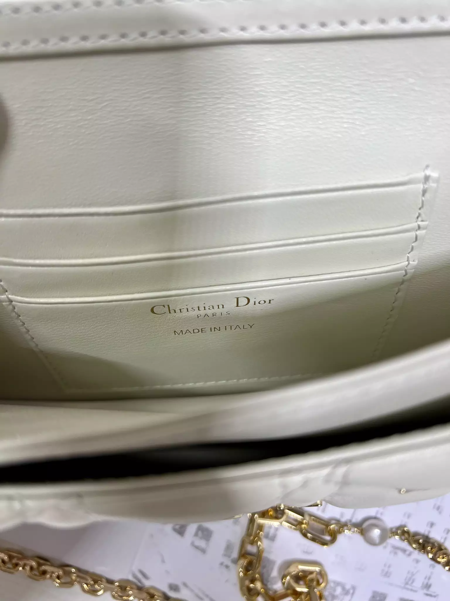 My Dior Mini Bag White Cannage Lambskin - Repbags.ru - Image 8