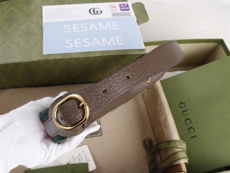 Ophidia GG mini bag with brown leather trim - Image 8