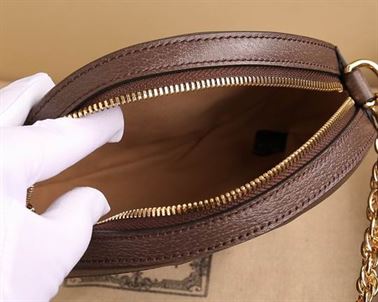 Ophidia GG mini round shoulder bag Beige/ebony - Image 8