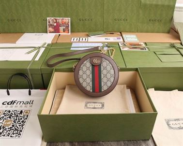 Ophidia GG mini round shoulder bag Beige/ebony - Image 3