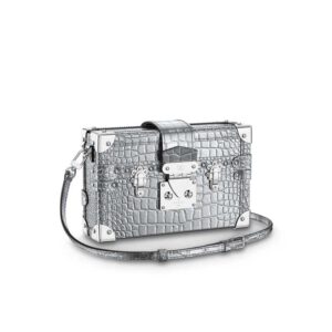 Petite Malle Silver Metallise Froisse