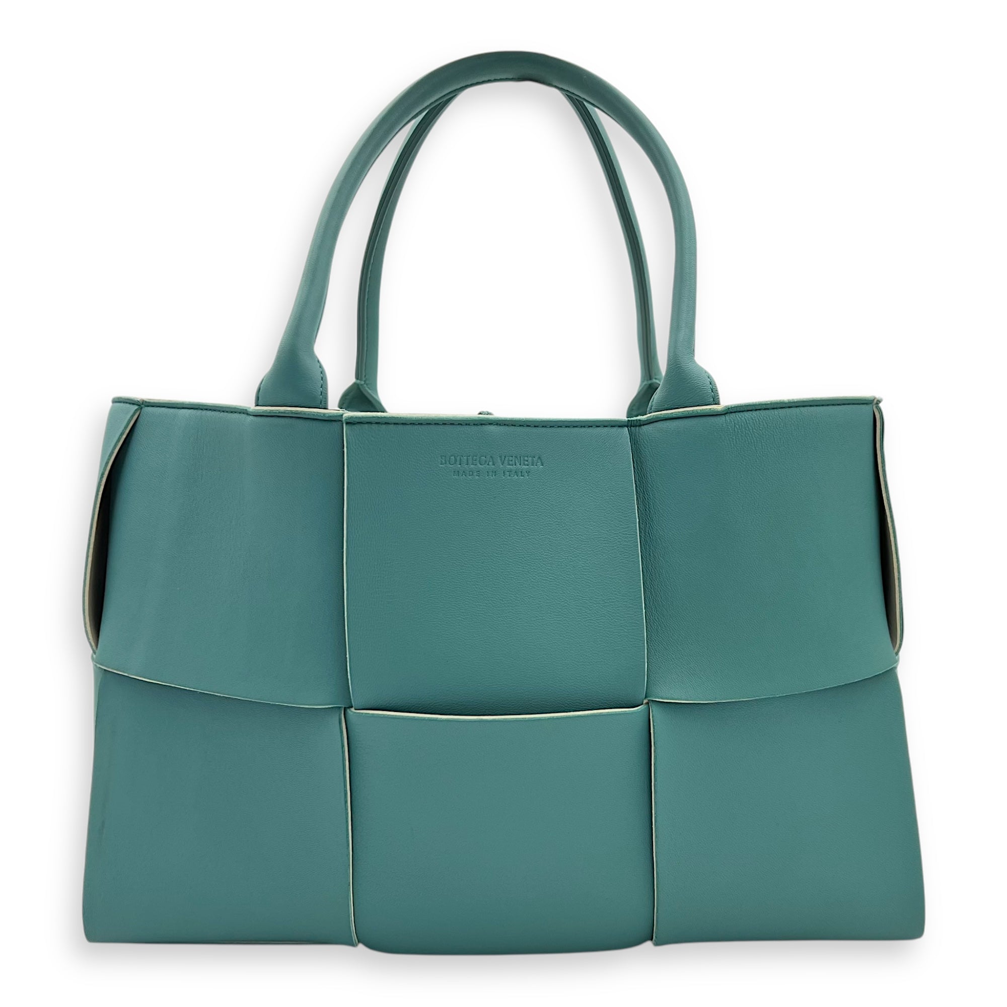 Arco Tote Bag Blue in Lambskin