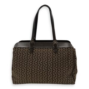 Macadam Brown Tote Bag in Canvas, Gold hardware