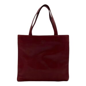 Anagram Tote Bag Red in Lambskin