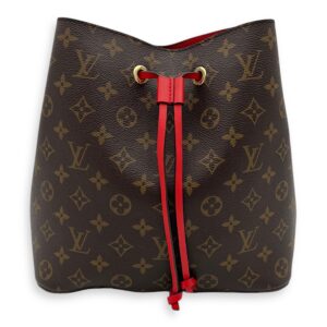 NeoNoe Crossbody Bag Brown in Monogram Coated Canvas, Gold hardware