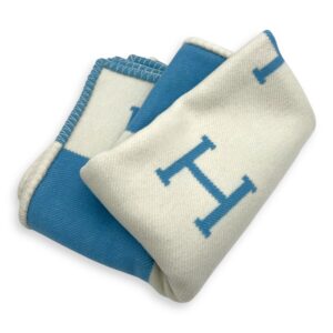 Kids Avalon Blue Blanket in Wool