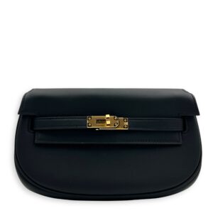 Kelly Moove Black in Swift, Gold hardware