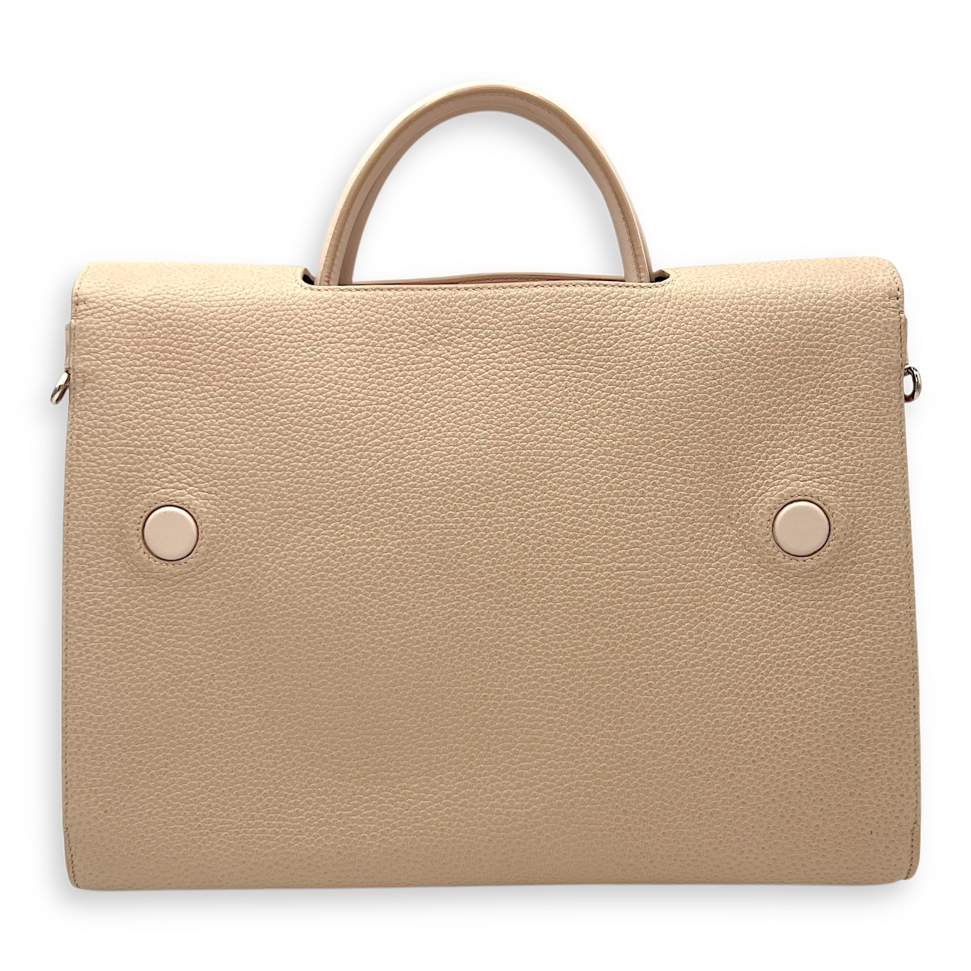 Diorever Top Handle Bag Pink in Calfskin, Silver hardware - Image 3