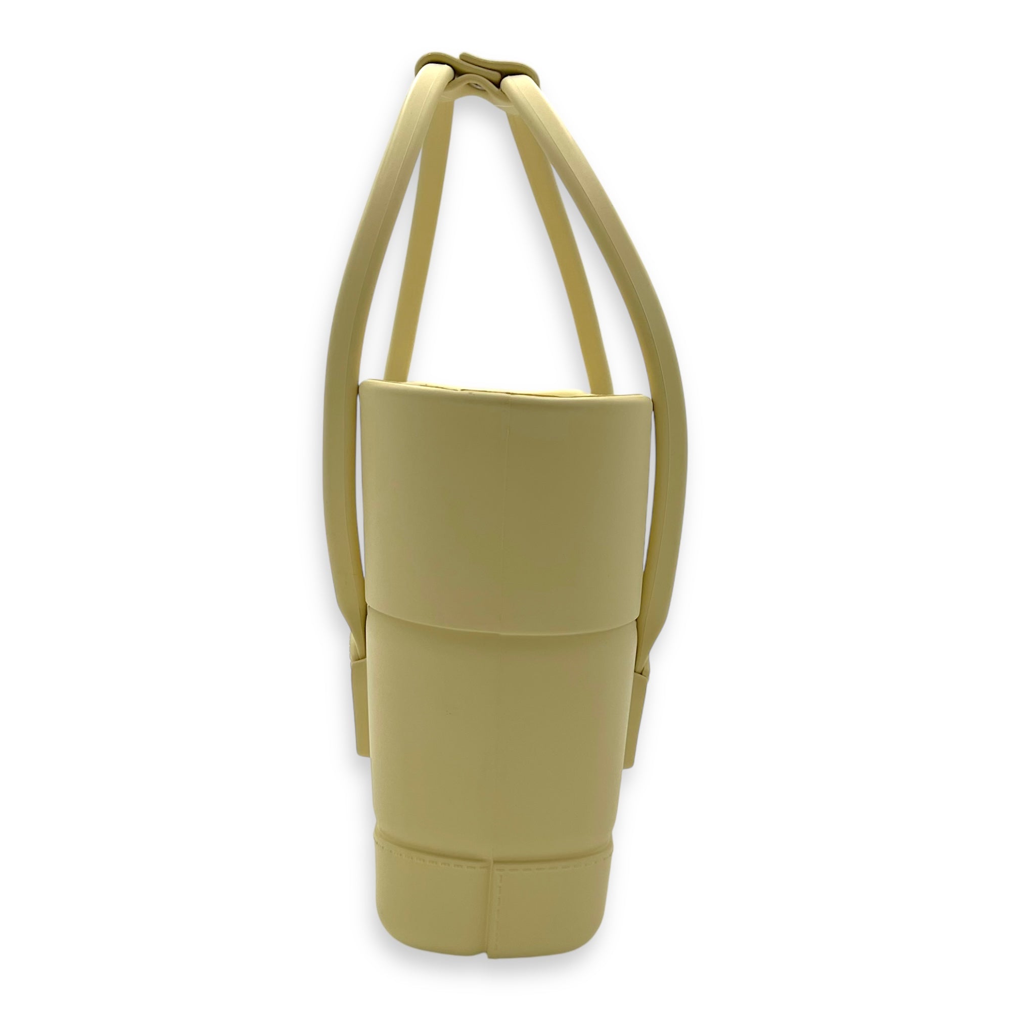 Arco Top Handle Bag Yellow in Rubber - Image 4